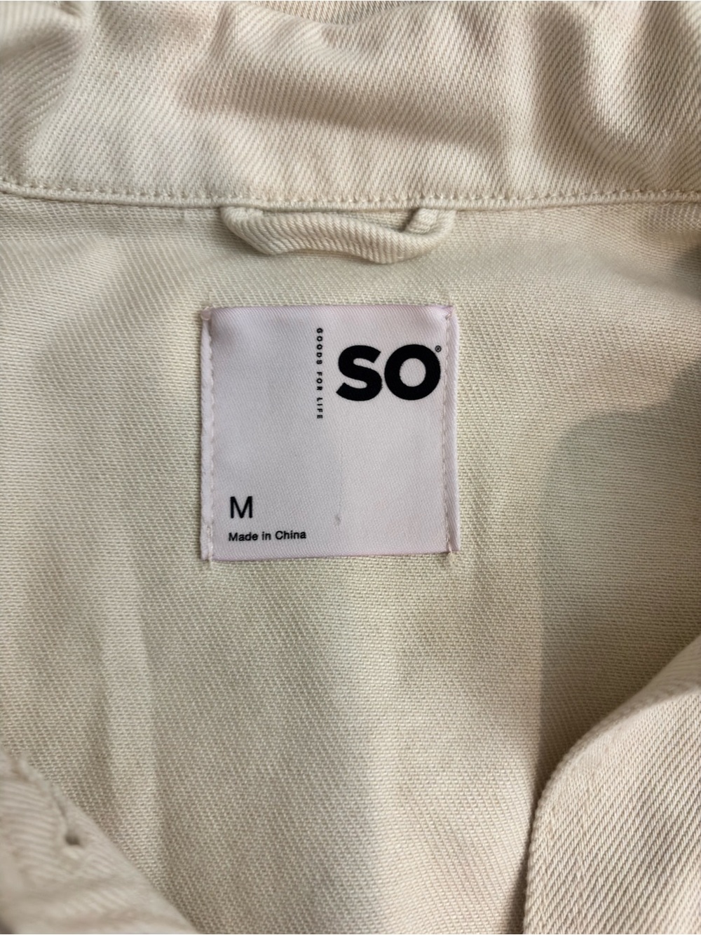 SO Cream and Red Plaid Cropped Shacket Jacket - Picture 5 of 7